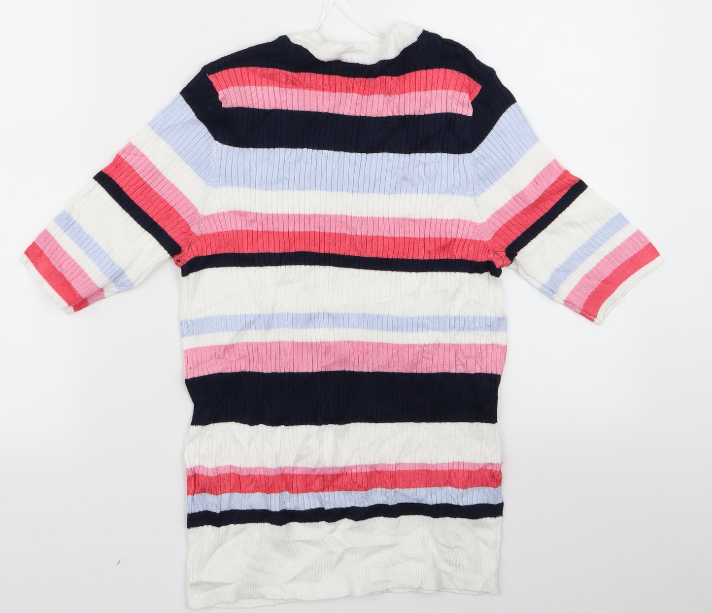 m&s Womens Multicoloured Striped  Pullover Jumper Size 10