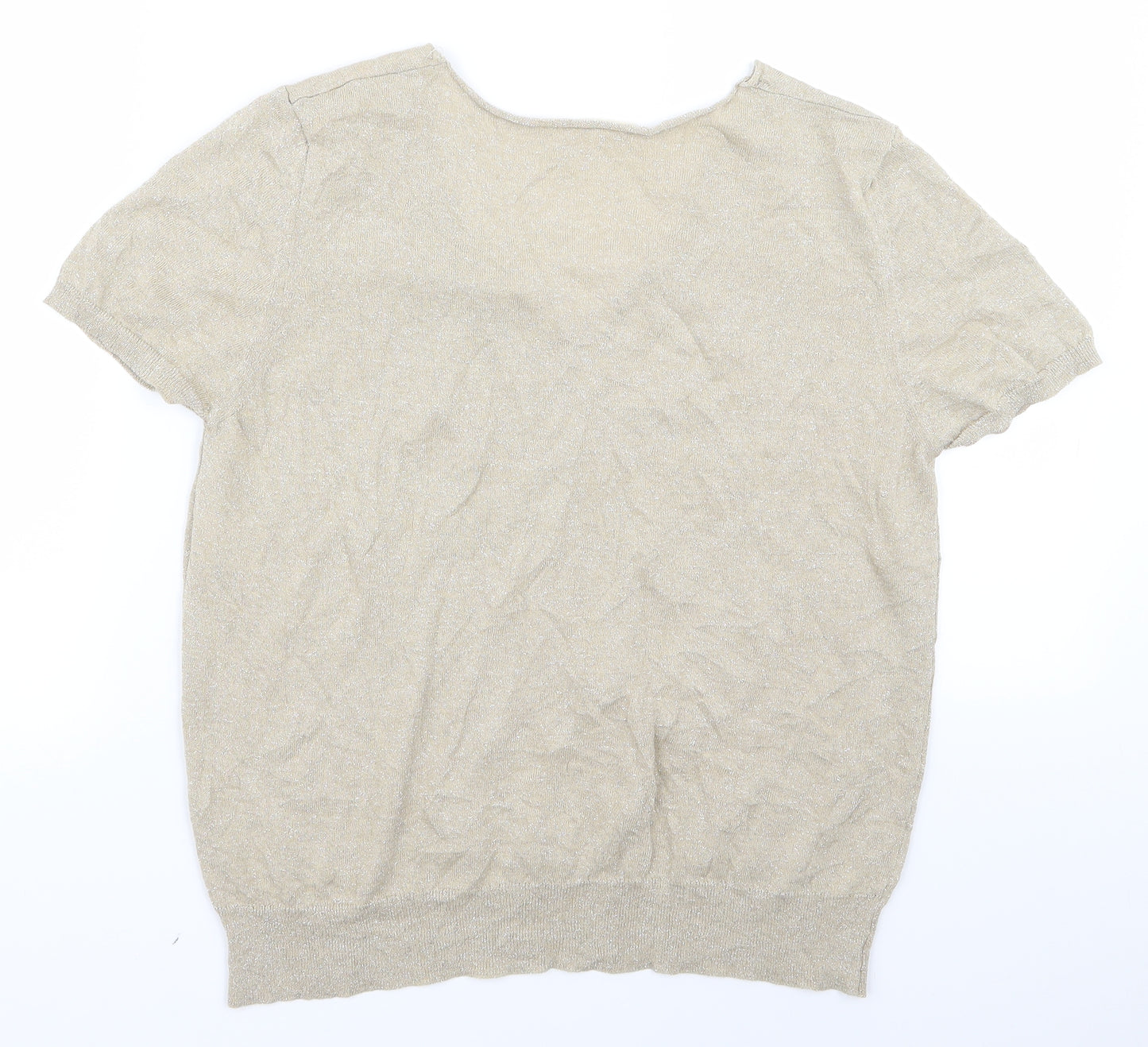 Preworn Womens Beige   Basic T-Shirt Size M