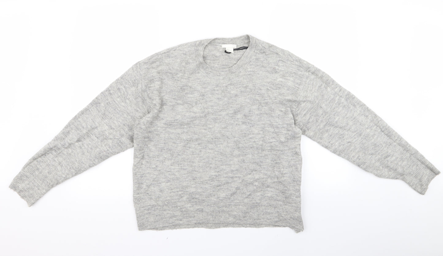 H&M Womens Grey   Pullover Jumper Size S