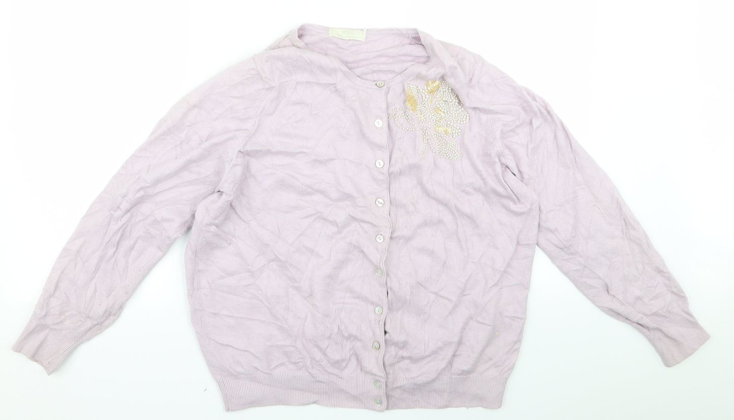 m&s Womens Pink   Cardigan Jumper Size 20