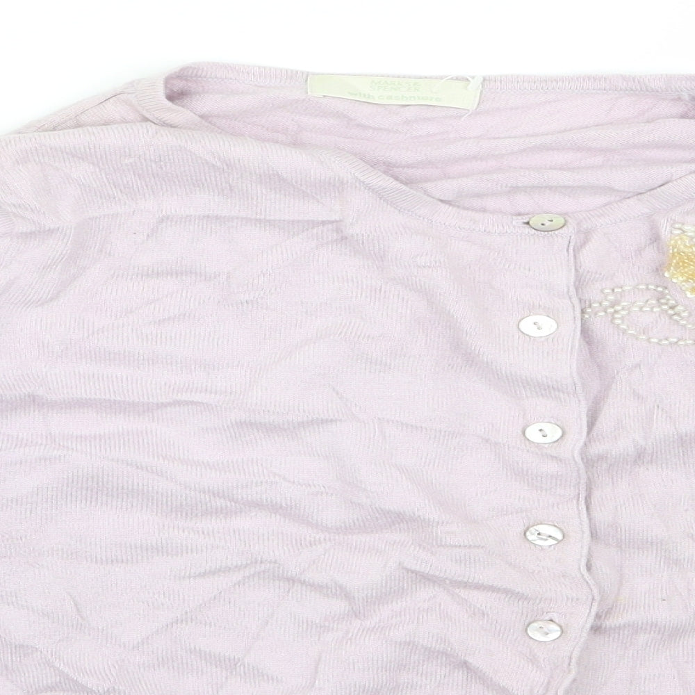 m&s Womens Pink   Cardigan Jumper Size 20