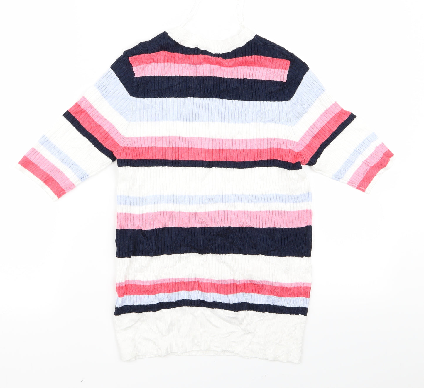 m*s Womens Multicoloured Striped  Pullover Jumper Size 12