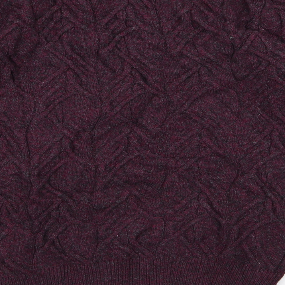 m&s Womens Red   Pullover Jumper Size M