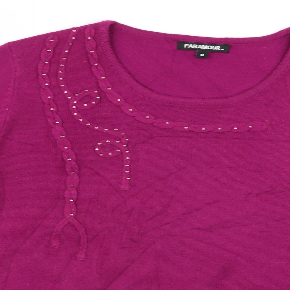 paromre Womens Pink   Pullover Jumper Size L