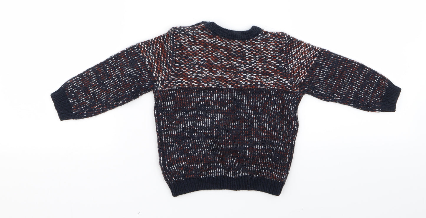 m&s Baby Multicoloured   Pullover Jumper Size 9-12 Months  - v