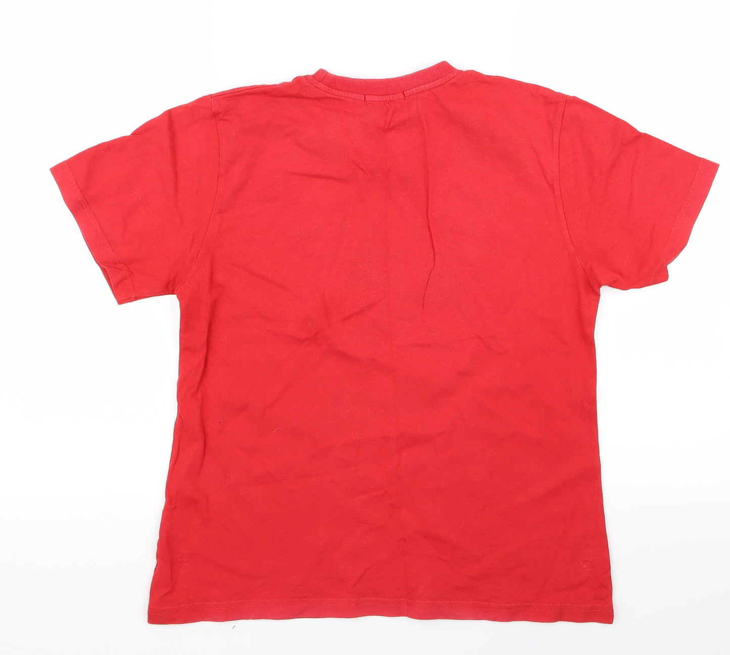 George Boys Red   Basic T-Shirt Size 12 Years