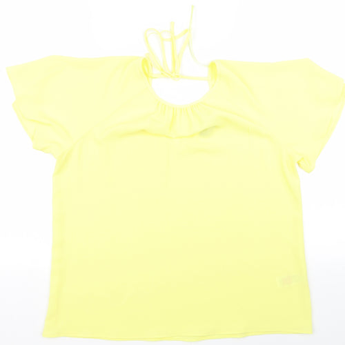 F&F Womens Yellow   Basic T-Shirt Size 14