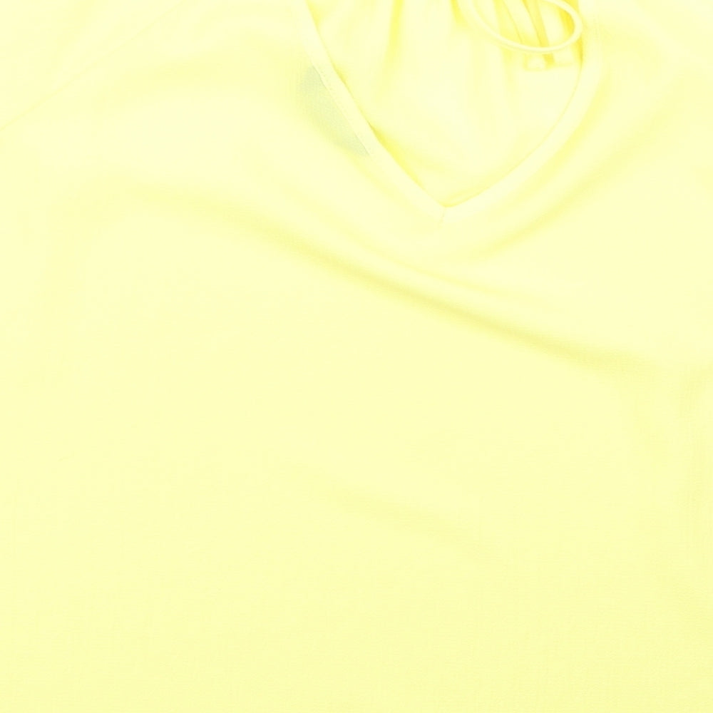 F&F Womens Yellow   Basic T-Shirt Size 14