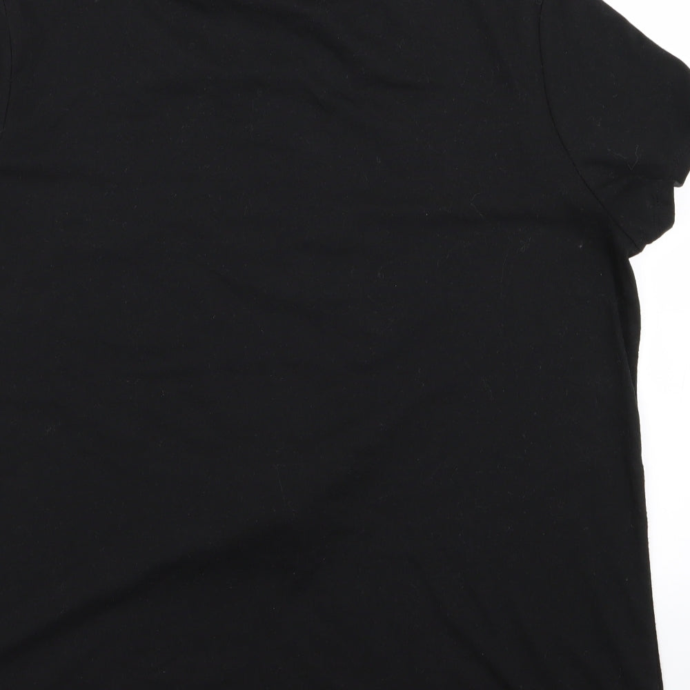 F&F Womens Black   Basic T-Shirt Size 16  - christmas