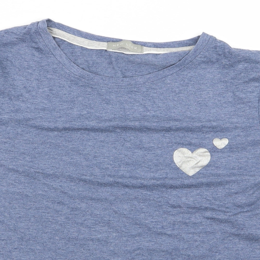 New Look Womens Blue   Basic T-Shirt Size S