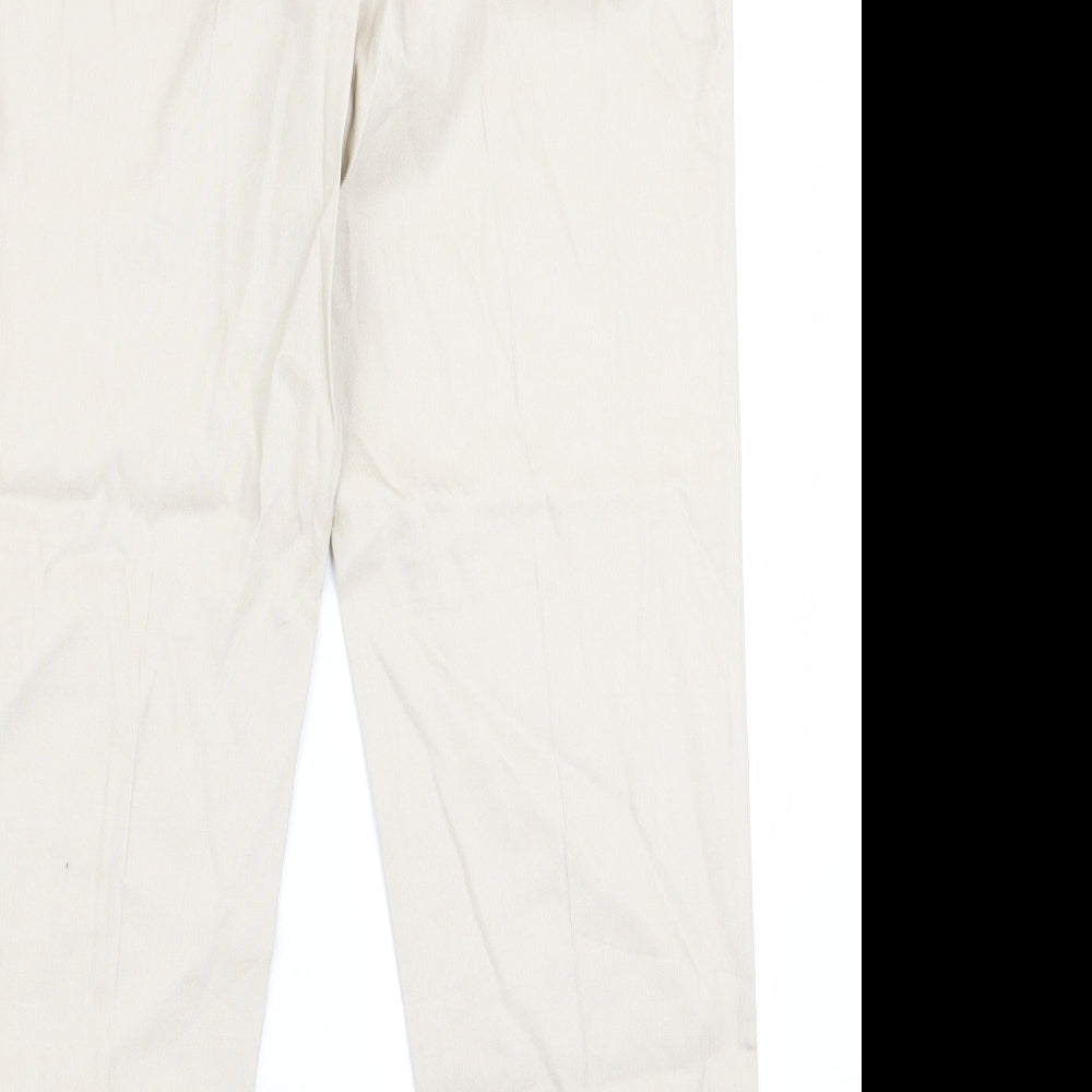 F&F Womens Beige   Trousers  Size 12 L25 in