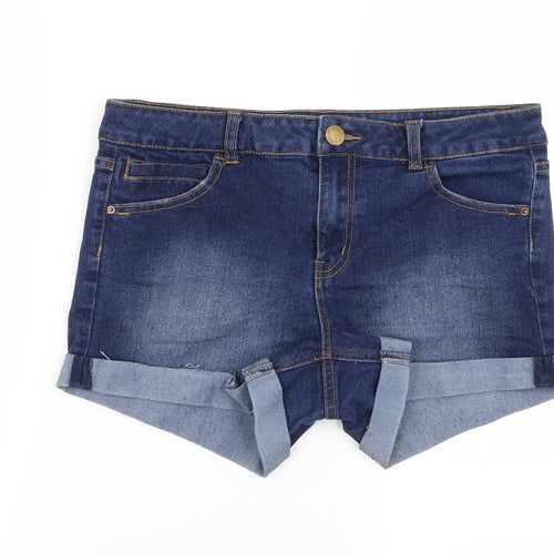 Preworn Womens Blue   Hot Pants Shorts Size 14