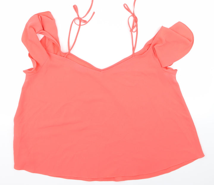 Topshop Womens Pink   Basic Blouse Size 12