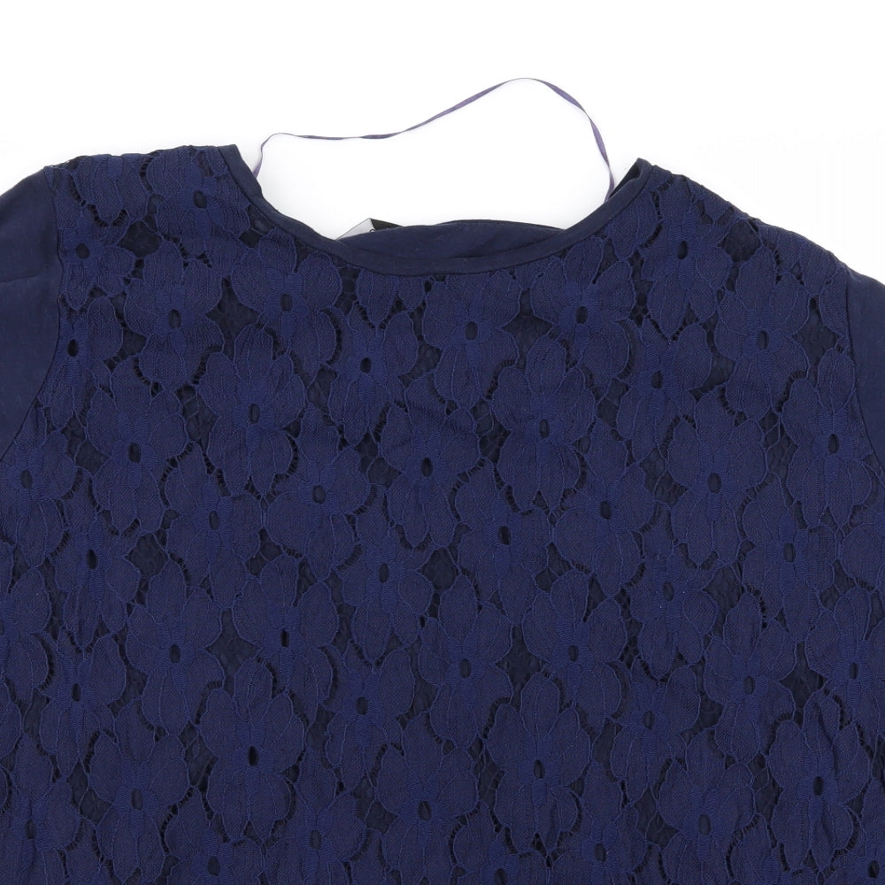 Yours Womens Blue   Basic T-Shirt Size L