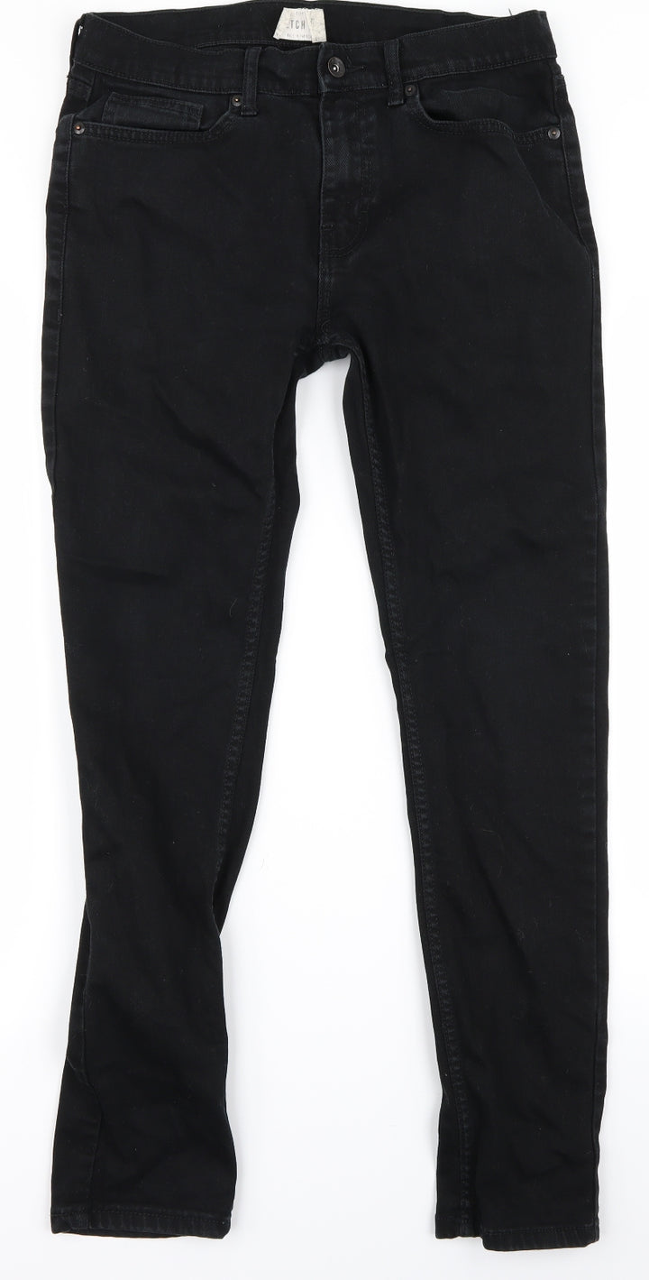 Topman Womens Black Skinny Jeans Size 32 L32 in