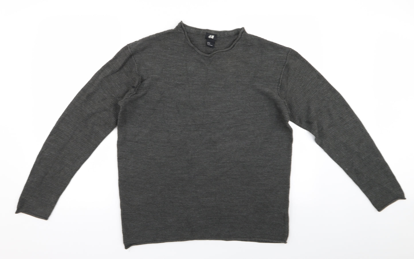 H&M Womens Grey   Pullover Jumper Size M