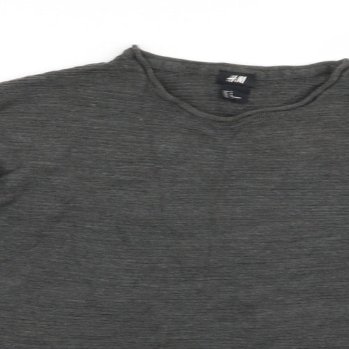 H&M Womens Grey   Pullover Jumper Size M