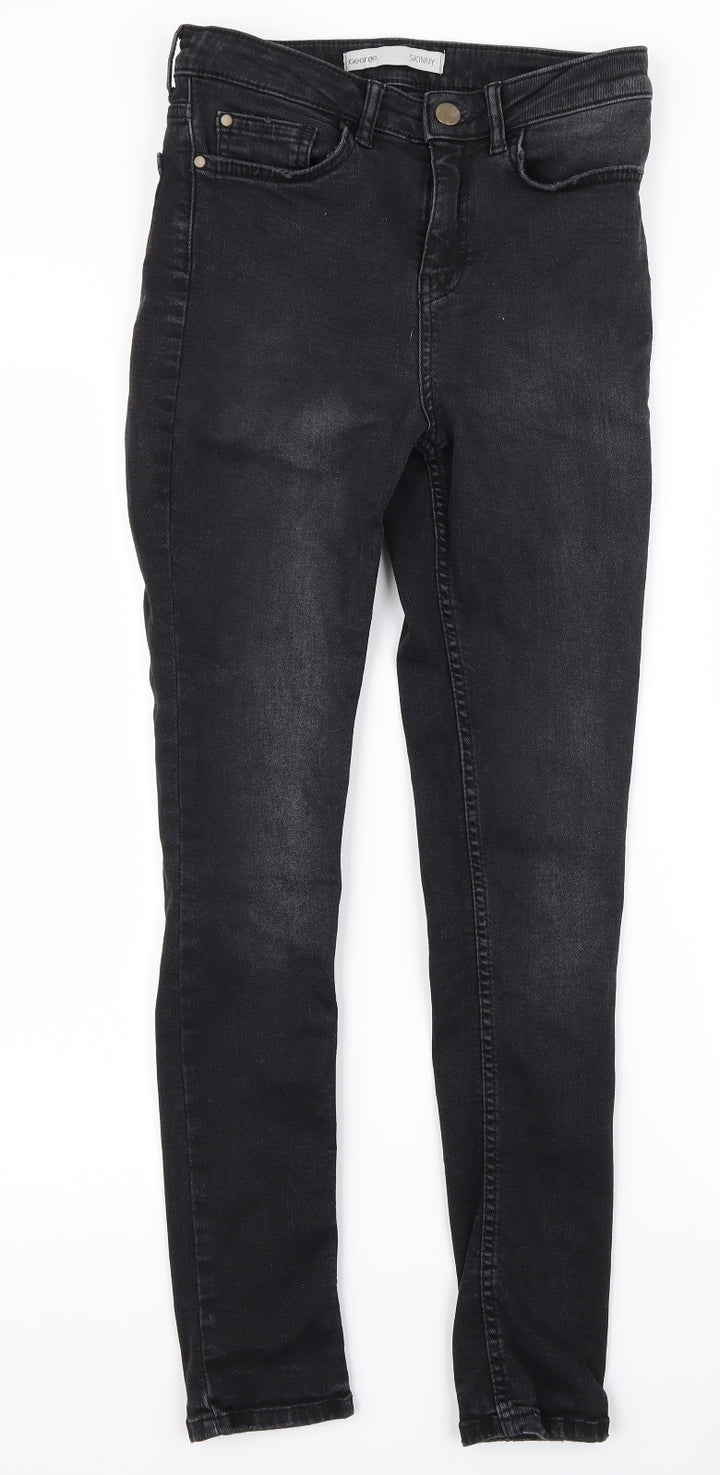 George Womens Black   Skinny Jeans Size 8 L25 in