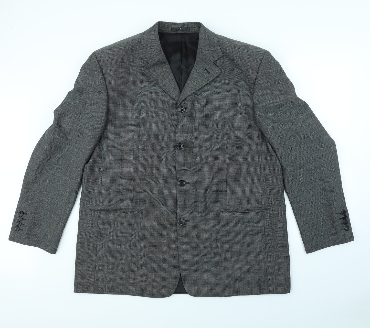Preworn Mens Grey   Jacket Blazer Size XL  - shoulder pads