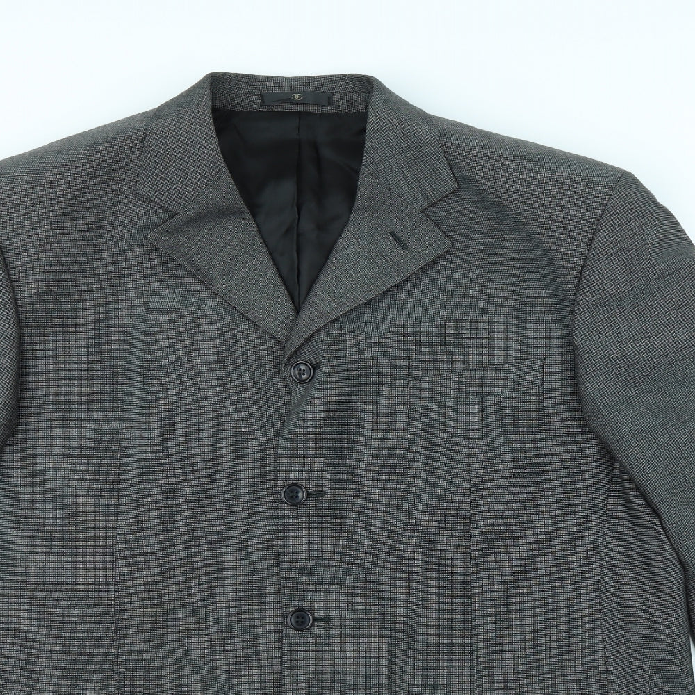 Preworn Mens Grey   Jacket Blazer Size XL  - shoulder pads