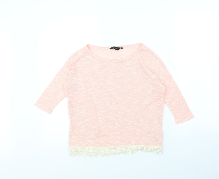 New Look Womens Pink Pullover Jumper Size 8