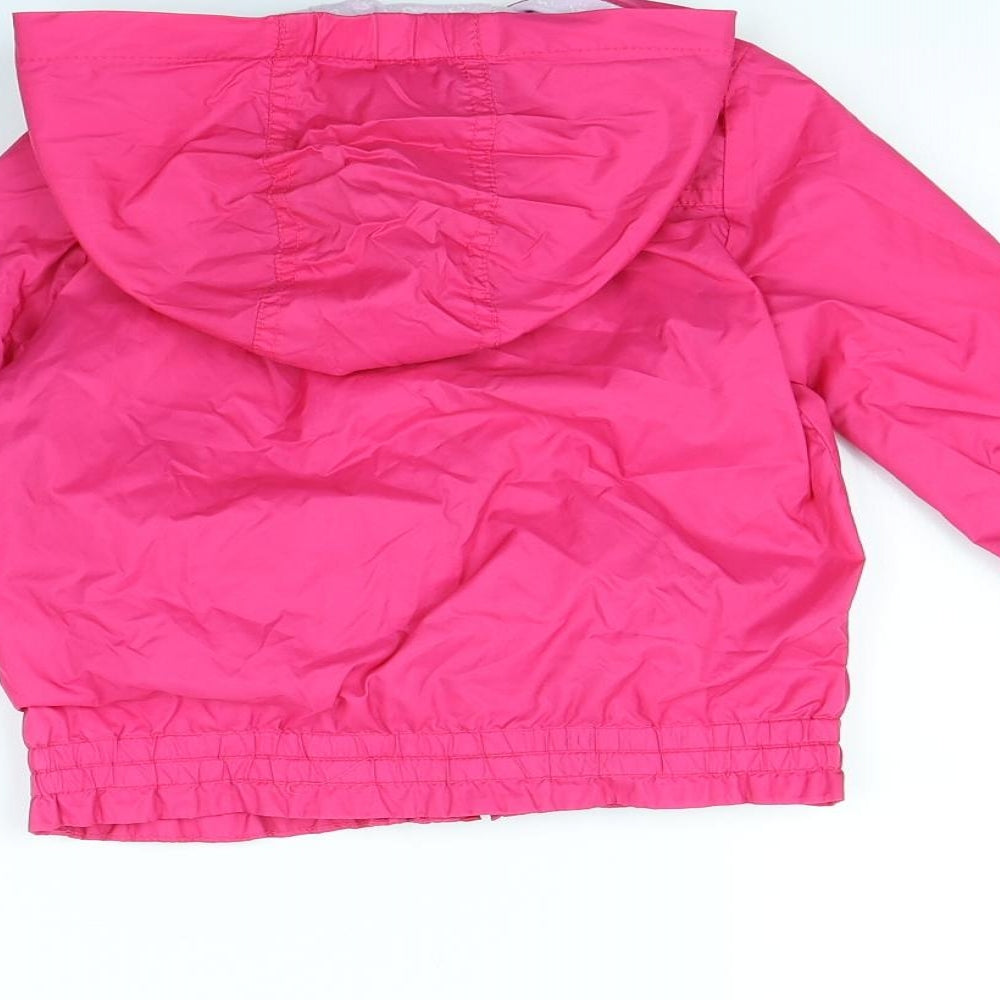United Colors of Benetton Girls Pink   Rain Coat Coat Size 3 Years