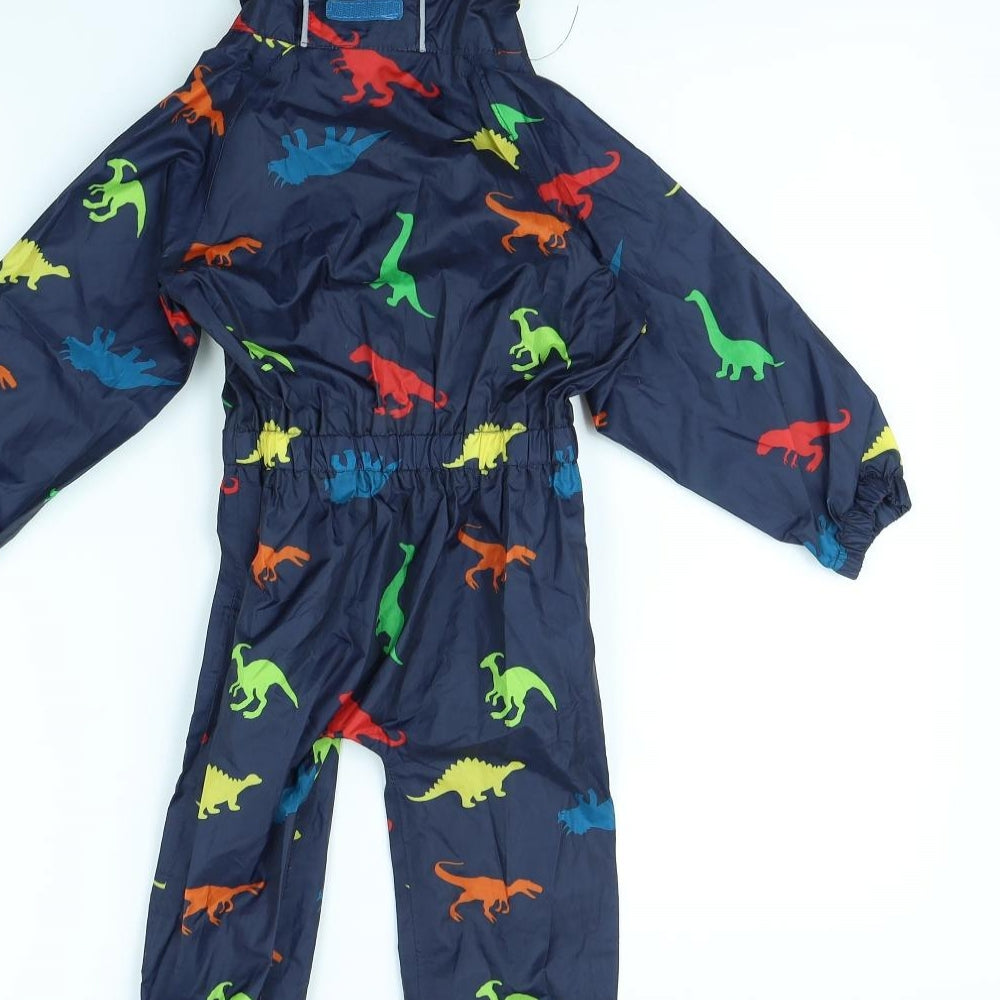 Hi Gear Boys Blue Spotted  Babygrow One-Piece Size 12 Months  - Dinosaur