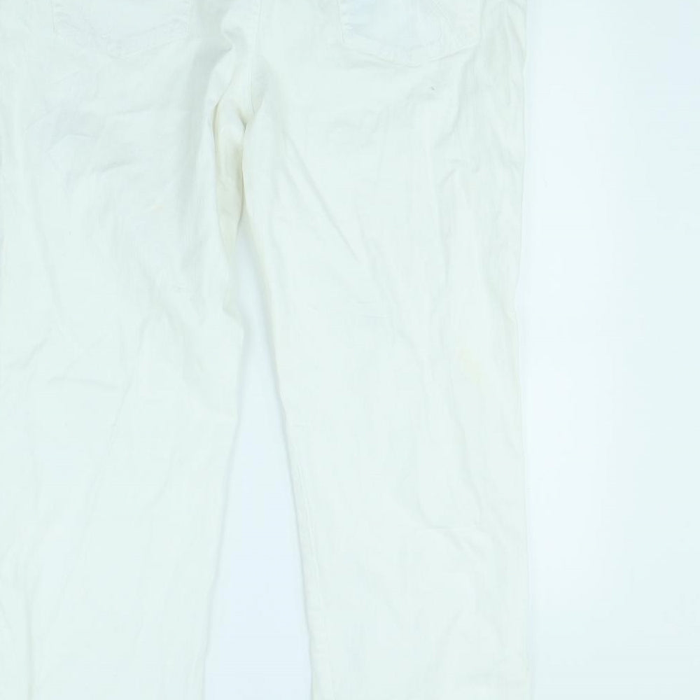 Preworn Womens White   Straight Jeans Size 16 L30 in