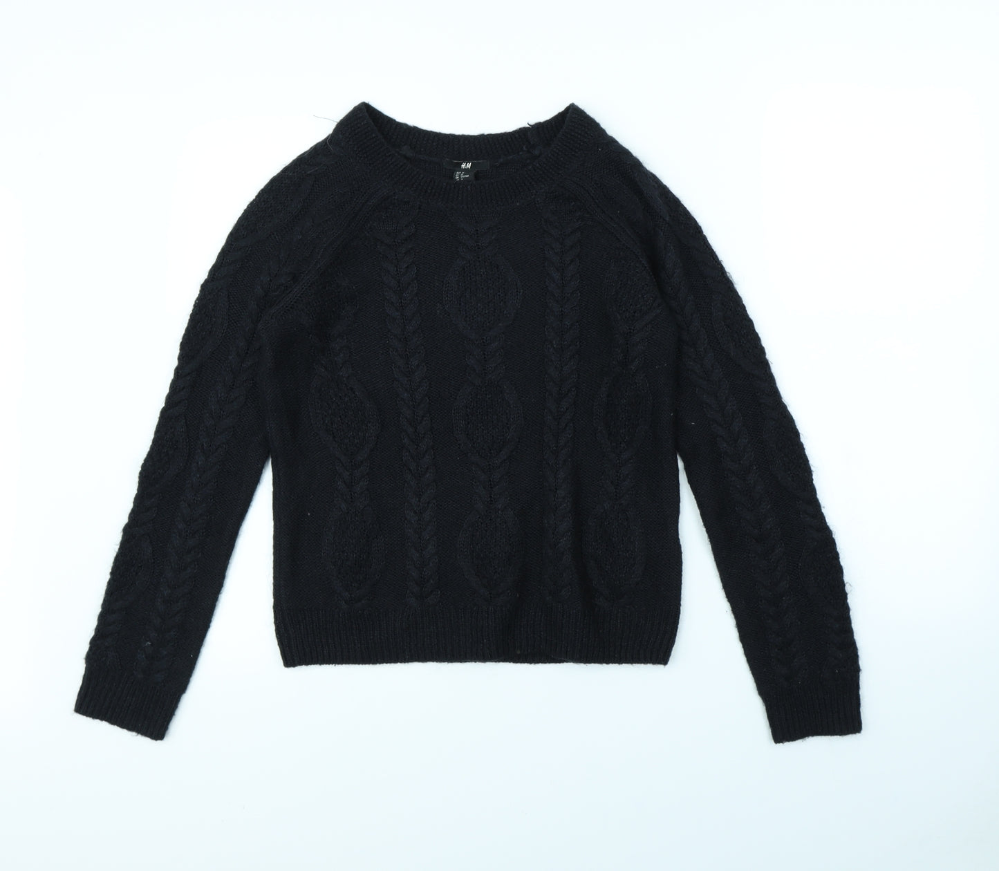 H&M Womens Black   Pullover Jumper Size M