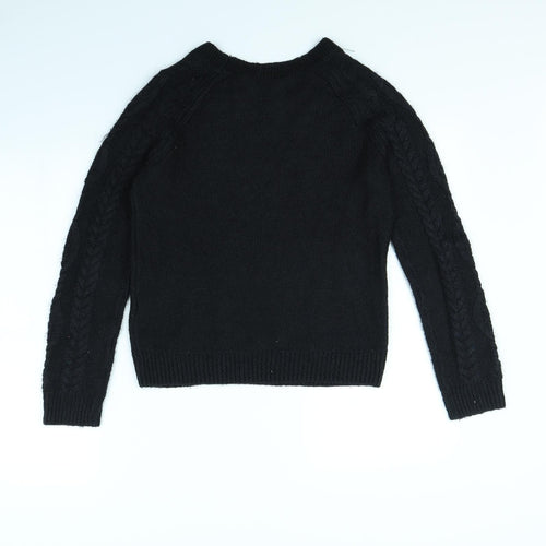 H&M Womens Black   Pullover Jumper Size M