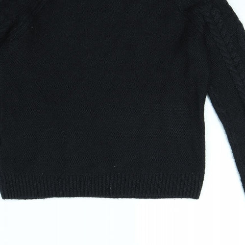 H&M Womens Black   Pullover Jumper Size M