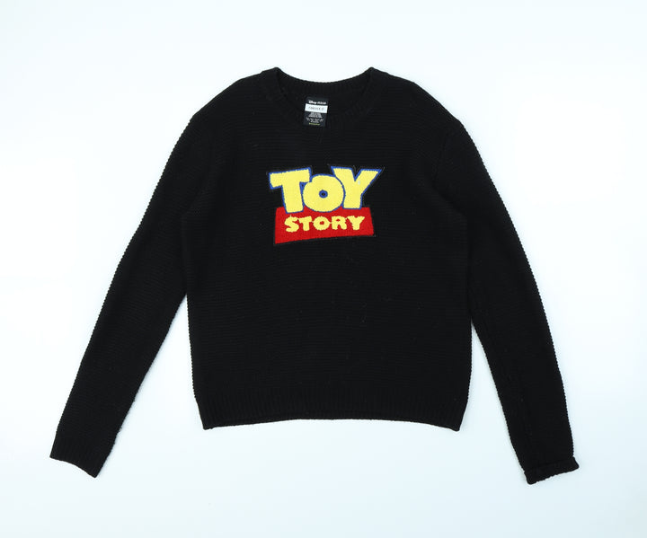 FOREVER 21 Womens Black Pullover Jumper Size S - Toy Story