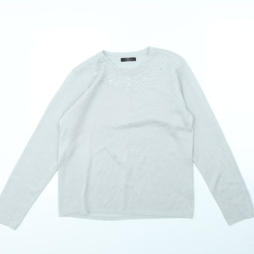 BM Womens Silver   Pullover Jumper Size S