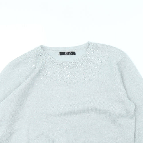 BM Womens Silver   Pullover Jumper Size S