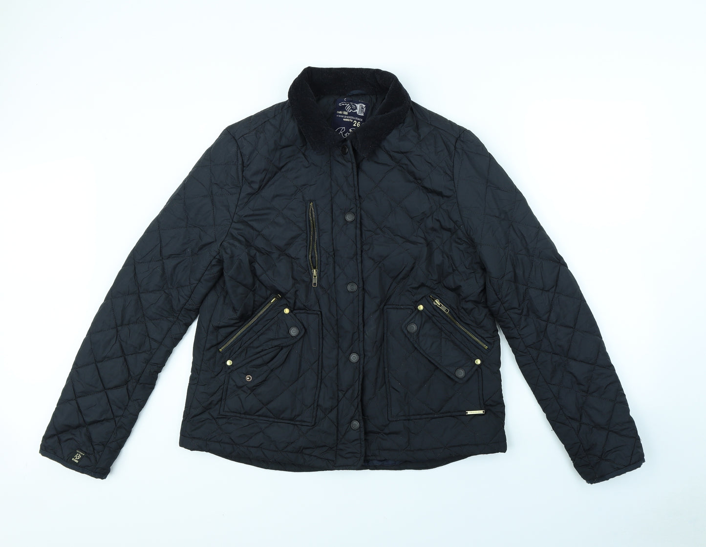 River Island Womens Blue   Rain Coat Coat Size 14