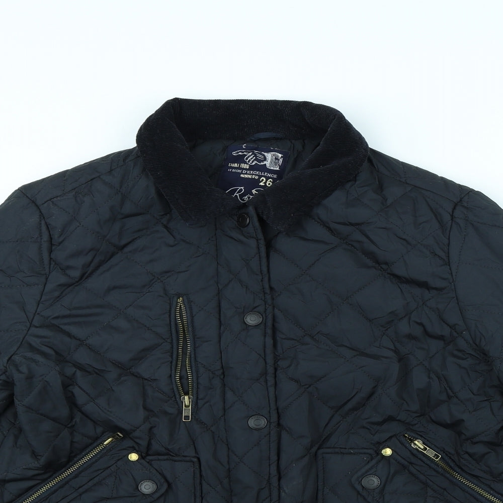 River Island Womens Blue   Rain Coat Coat Size 14