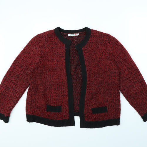 Poppy Womens Red   Jacket  Size 16