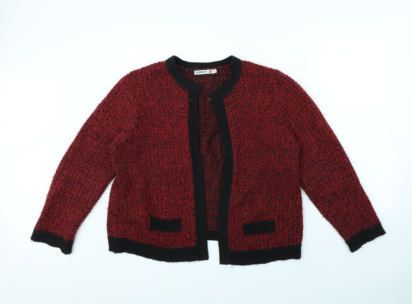 Poppy Womens Red   Jacket  Size 16