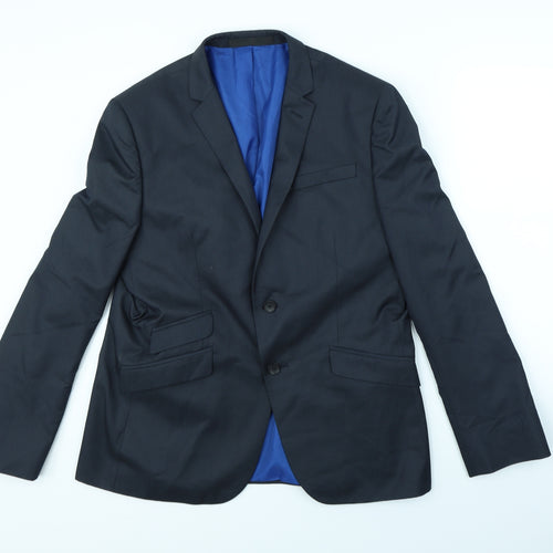 Preworn Mens Blue   Jacket Blazer Size S  - shoulder pads