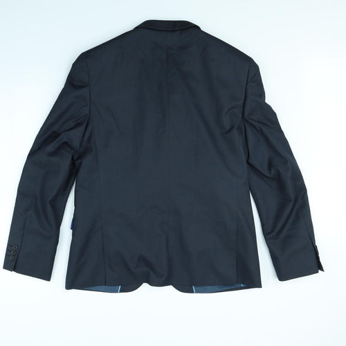 Preworn Mens Blue   Jacket Blazer Size S  - shoulder pads