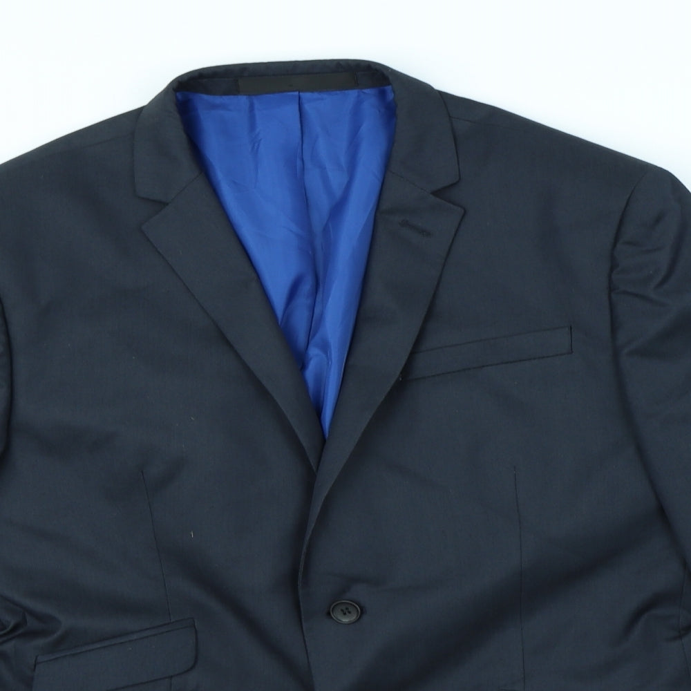 Preworn Mens Blue   Jacket Blazer Size S  - shoulder pads