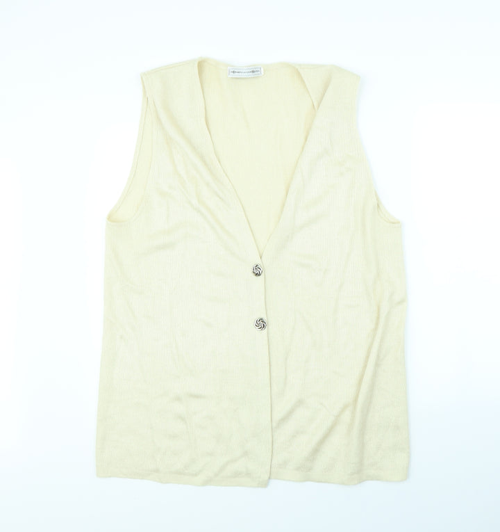 Noughts & Croxxes Womens Beige   Gilet Jacket Size L