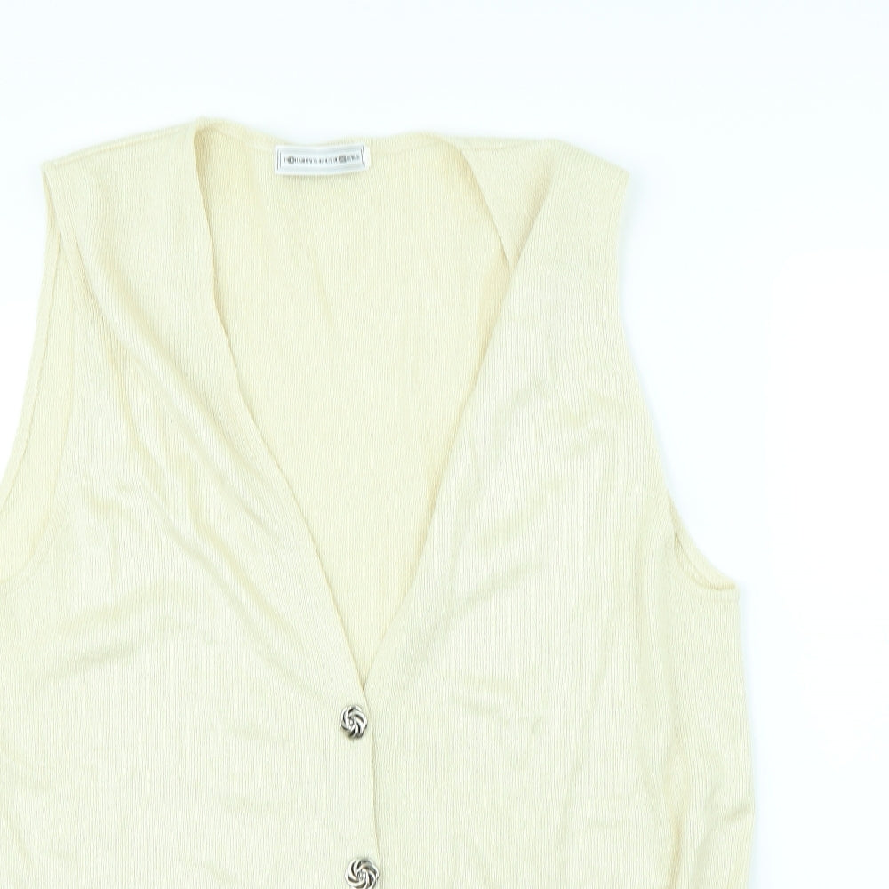 Noughts & Croxxes Womens Beige   Gilet Jacket Size L