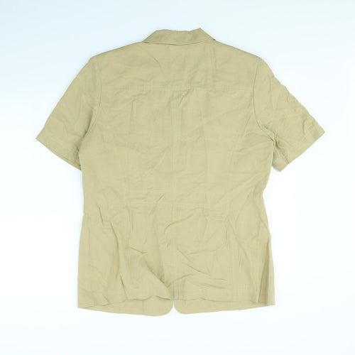 Country Casuals Womens Beige   Jacket  Size 14  - shoulder pads
