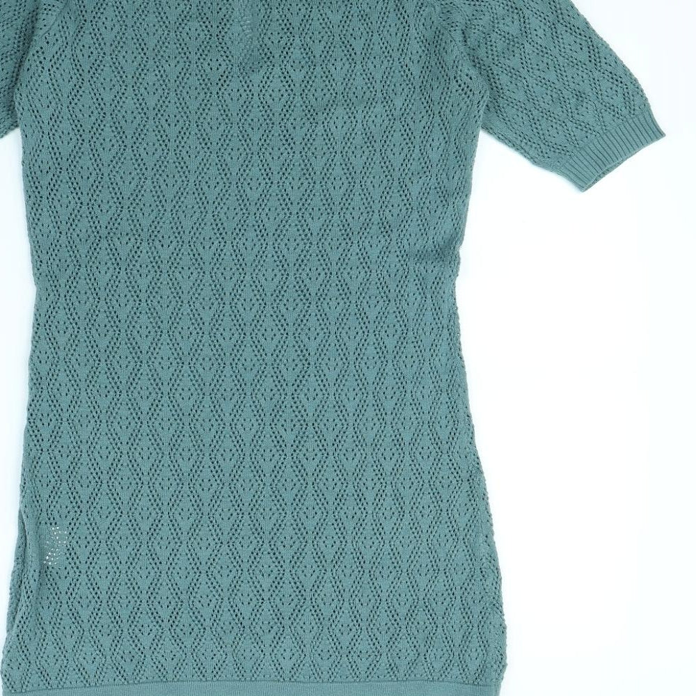 VILA Womens Green   Jumper Dress  Size XS