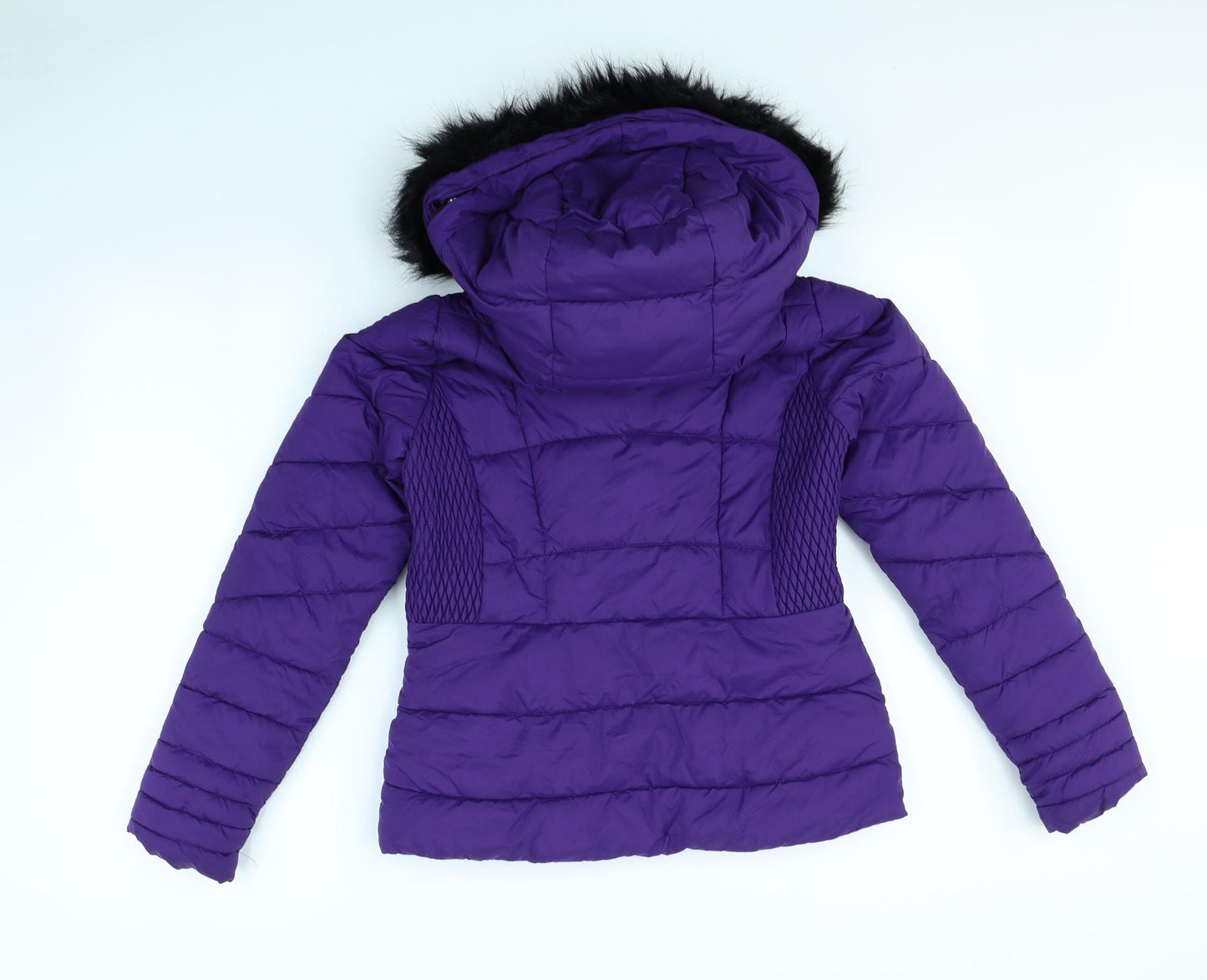 TU Womens Purple   Rain Coat Coat Size 8