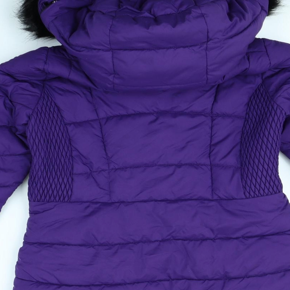 TU Womens Purple   Rain Coat Coat Size 8