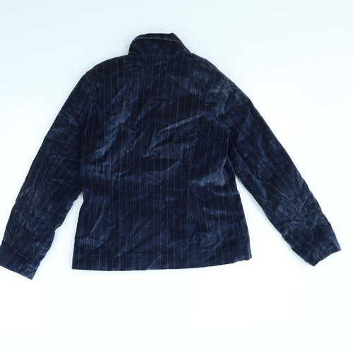 Gap Girls Blue Striped  Jacket Coat Size M