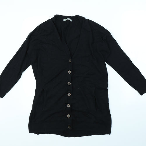 M&S Womens Black   Cape Jumper Size 14