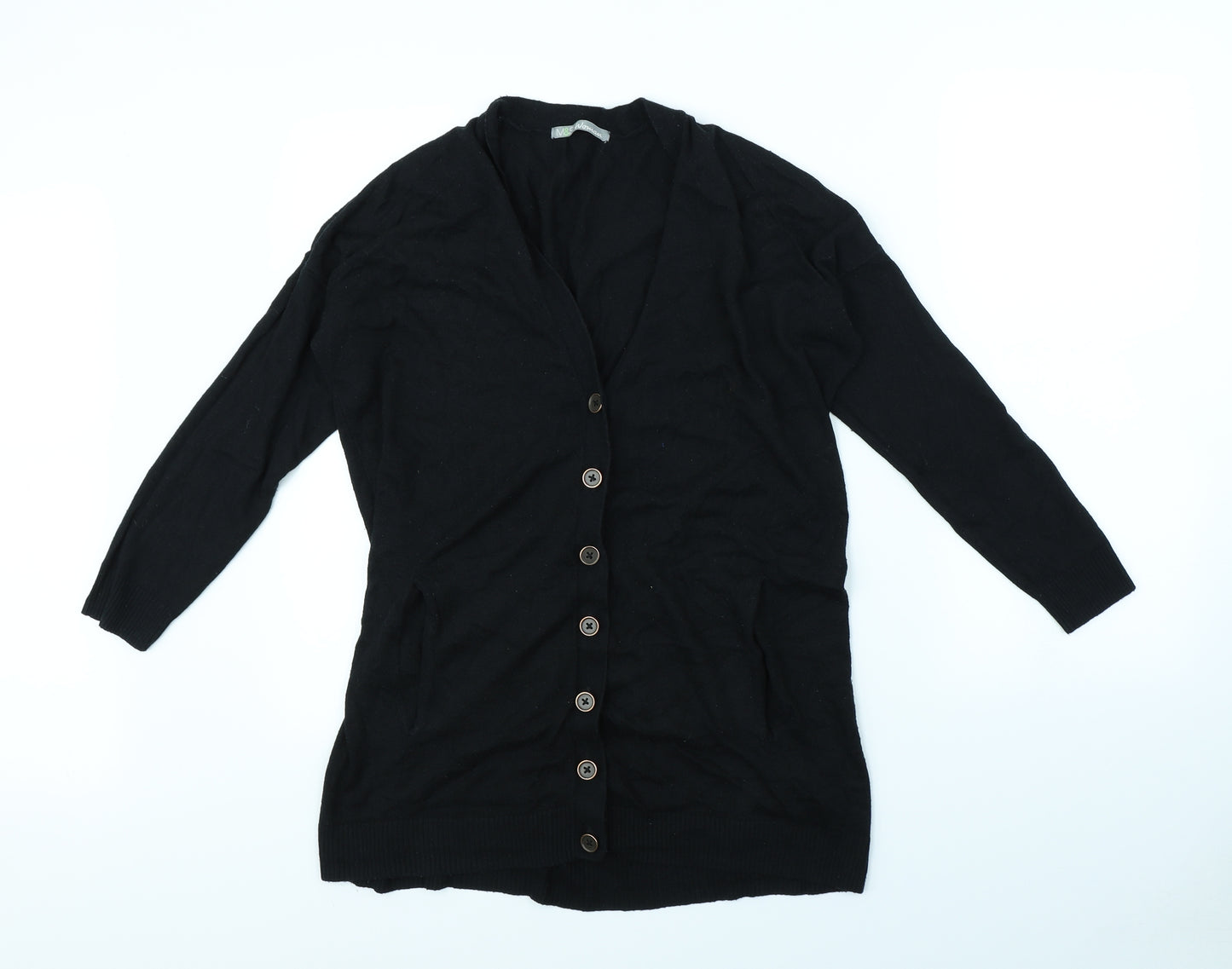 M&S Womens Black   Cape Jumper Size 14